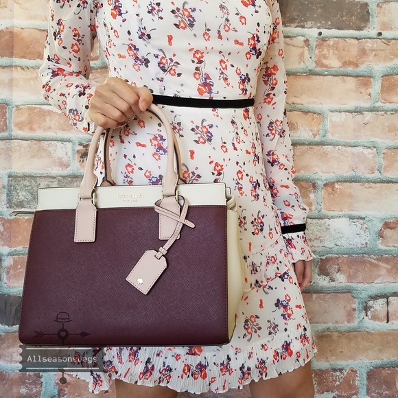 Cameron medium satchel kate spade cherrywood - Picture 2 of 8